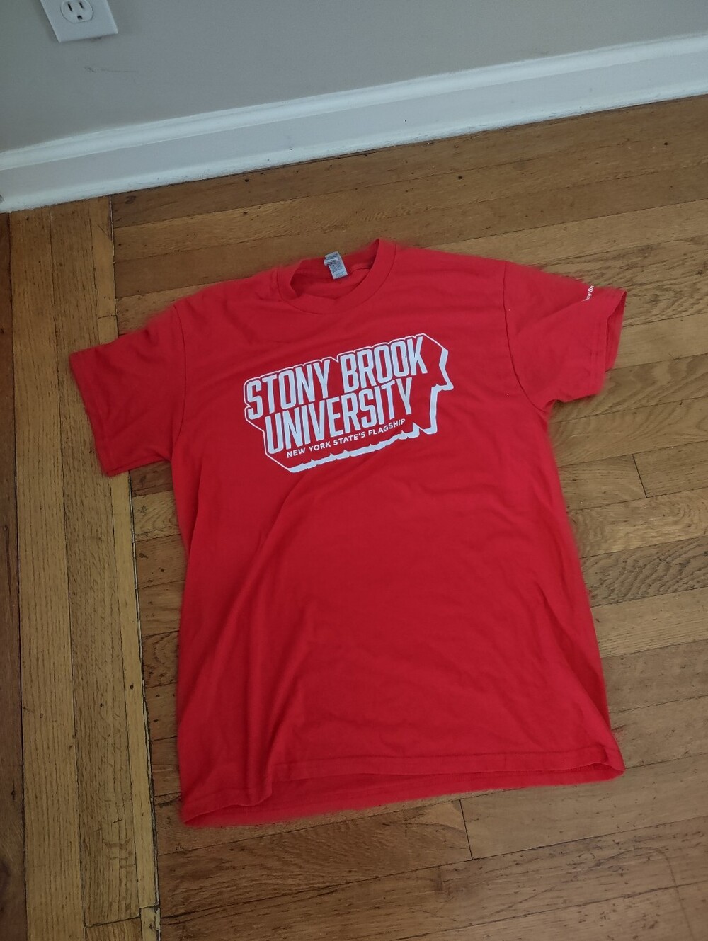 SUNY Stony Brook University New York State's Flagship Red Cotton T Shirt Medium